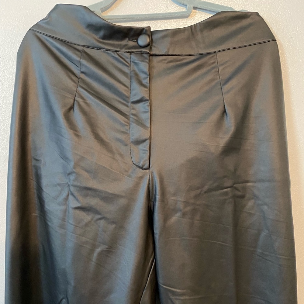 Black pleather pants